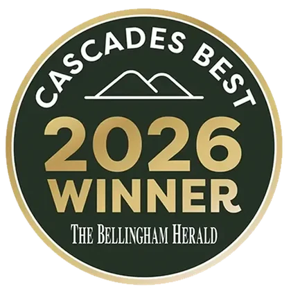 Voted Best Cleaning Service — 2026 Cascades Best badge