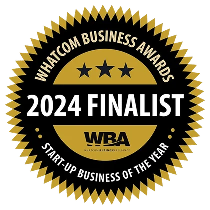 Start-Up Business finalist — 2024 Whatcom Business Alliance Awards badge